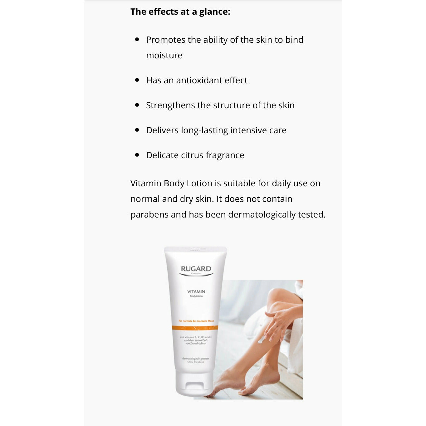 Vitamin Body Cream